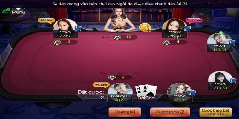 Giao diện game V8 bắt mắt và thu hút